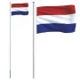 Aluminum flagpole and flag of the Netherlands 6.23 m by vidaXL, Flags and windsocks - Ref: Foro24-3147086, Price: 72,41 €, Di...