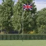 Aluminum flag and mast of the United Kingdom 6.23 m by vidaXL, Flags and windsocks - Ref: Foro24-3147110, Price: 70,13 €, Dis...