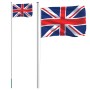 Aluminiumflagge und Mast des Vereinigten Königreichs 6,23 m von vidaXL, Fahnen und Windsäcke - Ref: Foro24-3147110, Preis: 71...
