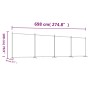 Divider screen with 4 anthracite gray fabric panels 698x180 cm by vidaXL, Room dividers - Ref: Foro24-350284, Price: 53,83 €,...