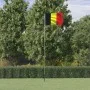 Belgian flagpole and flag, aluminum, 5.55 m by vidaXL, Flags and windsocks - Ref: Foro24-3147117, Price: 51,97 €, Discount: %