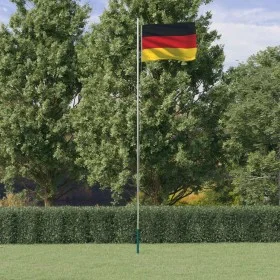 Aluminum flagpole and flag of Germany 6.23 m by vidaXL, Flags and windsocks - Ref: Foro24-3147090, Price: 70,85 €, Discount: %