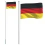 Aluminum flagpole and flag of Germany 6.23 m by vidaXL, Flags and windsocks - Ref: Foro24-3147090, Price: 70,85 €, Discount: %