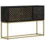 Sideboard aus massivem Mangoholz in Schwarz und Gold, 110 x 30 x 75 cm von vidaXL, Sideboards - Ref: Foro24-353912, Preis: 23...