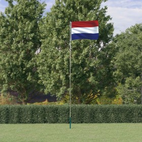 Mástil y bandera de Países Bajos aluminio 5,55 m
