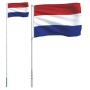 Netherlands aluminum flag and pole 5.55 m by vidaXL, Flags and windsocks - Ref: Foro24-3147116, Price: 66,11 €, Discount: %