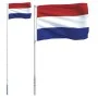 Netherlands aluminum flag and pole 5.55 m by vidaXL, Flags and windsocks - Ref: Foro24-3147116, Price: 53,60 €, Discount: %