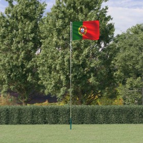 Mástil y bandera de Portugal aluminio 5,55 m