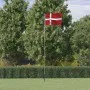Denmark aluminum flag and pole 5.55 m by vidaXL, Flags and windsocks - Ref: Foro24-3147119, Price: 51,97 €, Discount: %