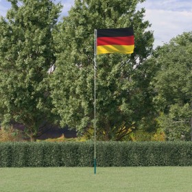 Mástil y bandera de Alemania aluminio 5,55 m