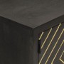 Sideboard aus massivem Mangoholz in Schwarz und Gold, 110 x 30 x 75 cm von vidaXL, Sideboards - Ref: Foro24-353912, Preis: 23...