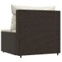 Central garden sofa with brown synthetic rattan cushions by vidaXL, Outdoor sofas - Ref: Foro24-319753, Price: 64,92 €, Disco...
