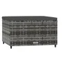 Gartenhocker mit grauem synthetischem Rattankissen von vidaXL, Hocker für den Außenbereich - Ref: Foro24-319772, Preis: 37,10...