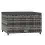 Reposapiés de jardín con cojín ratán sintético gris de vidaXL, Otomanas de exterior - Ref: Foro24-319772, Precio: 37,51 €, De...