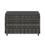 Reposapiés de jardín con cojín ratán sintético gris de vidaXL, Otomanas de exterior - Ref: Foro24-319772, Precio: 37,51 €, De...