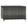 Gartenhocker mit grauem synthetischem Rattankissen von vidaXL, Hocker für den Außenbereich - Ref: Foro24-319772, Preis: 37,10...