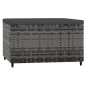 Reposapiés de jardín con cojín ratán sintético gris de vidaXL, Otomanas de exterior - Ref: Foro24-319772, Precio: 37,51 €, De...