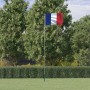 Frankreich-Flagge und Mast aus Aluminium, 5,55 m von vidaXL, Fahnen und Windsäcke - Ref: Foro24-3147123, Preis: 64,03 €, Raba...
