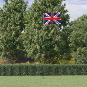 Aluminiumflagge und Mast des Vereinigten Königreichs 5,55 m von vidaXL, Fahnen und Windsäcke - Ref: Foro24-3147140, Preis: 60...