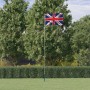 Aluminiumflagge und Mast des Vereinigten Königreichs 5,55 m von vidaXL, Fahnen und Windsäcke - Ref: Foro24-3147140, Preis: 60...