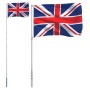 Aluminiumflagge und Mast des Vereinigten Königreichs 5,55 m von vidaXL, Fahnen und Windsäcke - Ref: Foro24-3147140, Preis: 60...