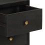 Sideboard aus massivem Mangoholz in Schwarz und Gold, 110 x 30 x 75 cm von vidaXL, Sideboards - Ref: Foro24-353912, Preis: 23...