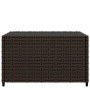 Square garden coffee table made of brown PE rattan, measuring 50x50x30 cm. by vidaXL, Garden tables - Ref: Foro24-319858, Pri...