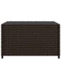 Square garden coffee table made of brown PE rattan, measuring 50x50x30 cm. by vidaXL, Garden tables - Ref: Foro24-319858, Pri...