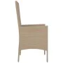 Sillas de jardín con cojines 2 unidades ratán sintético beige de vidaXL, Sillas de jardín - Ref: Foro24-319532, Precio: 155,3...
