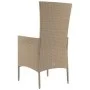 Sillas de jardín con cojines 2 unidades ratán sintético beige de vidaXL, Sillas de jardín - Ref: Foro24-319532, Precio: 155,3...
