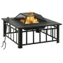 Brasero con atizador acero 79x79x46,5 cm de vidaXL, Chimeneas - Ref: Foro24-360061, Precio: 130,23 €, Descuento: %