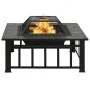 Brazier with steel poker 79x79x46.5 cm by vidaXL, Chimneys - Ref: Foro24-360061, Price: 156,26 €, Discount: %