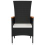 Garden chairs with cushions 2 units black synthetic rattan by vidaXL, Garden chairs - Ref: Foro24-319525, Price: 160,39 €, Di...
