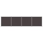Divider screen with 4 brown fabric panels 698x180 cm by vidaXL, Room dividers - Ref: Foro24-350283, Price: 65,86 €, Discount: %