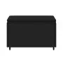 Garden footrest with black synthetic rattan cushion by vidaXL, Outdoor ottomans - Ref: Foro24-319788, Price: 48,93 €, Discoun...