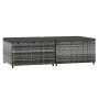 Garden footstool with cushions 2 pcs gray synthetic rattan by vidaXL, Outdoor ottomans - Ref: Foro24-319773, Price: 67,11 €, ...