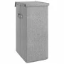 Gray synthetic linen folding laundry basket 26x34.5x59.5 cm by vidaXL, Laundry baskets - Ref: Foro24-351039, Price: 25,68 €, ...
