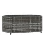 4-teiliges Gartenmöbel-Set und Kissen synthetisches Rattangrau von vidaXL, Gartensets - Ref: Foro24-319776, Preis: 312,39 €, ...