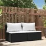 Sofás centrales jardín con cojines 2 uds ratán sintético negro de vidaXL, Sofás de exterior - Ref: Foro24-319738, Precio: 158...