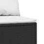 Central garden sofas with cushions 2 units black synthetic rattan by vidaXL, Outdoor sofas - Ref: Foro24-319738, Price: 153,9...