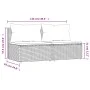Central garden sofas with cushions 2 units black synthetic rattan by vidaXL, Outdoor sofas - Ref: Foro24-319738, Price: 153,9...