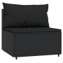 Central garden sofas with cushions 2 units black synthetic rattan by vidaXL, Outdoor sofas - Ref: Foro24-319786, Price: 156,9...