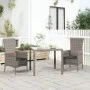 Garden chairs with cushions 2 units gray synthetic rattan by vidaXL, Garden chairs - Ref: Foro24-319526, Price: 157,58 €, Dis...