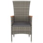 Garden chairs with cushions 2 units gray synthetic rattan by vidaXL, Garden chairs - Ref: Foro24-319526, Price: 162,88 €, Dis...