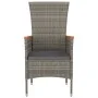 Garden chairs with cushions 2 units gray synthetic rattan by vidaXL, Garden chairs - Ref: Foro24-319526, Price: 157,58 €, Dis...