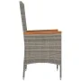 Garden chairs with cushions 2 units gray synthetic rattan by vidaXL, Garden chairs - Ref: Foro24-319526, Price: 157,58 €, Dis...