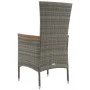 Garden chairs with cushions 2 units gray synthetic rattan by vidaXL, Garden chairs - Ref: Foro24-319526, Price: 157,58 €, Dis...
