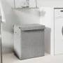 Folding laundry basket made of gray synthetic linen 51x34.5x59.5 cm by vidaXL, Laundry baskets - Ref: Foro24-351040, Price: 4...
