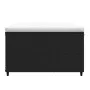Garden footstool with black synthetic rattan cushion by vidaXL, Outdoor ottomans - Ref: Foro24-319740, Price: 36,54 €, Discou...