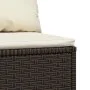 Central garden sofas with cushions 2 units brown synthetic rattan by vidaXL, Outdoor sofas - Ref: Foro24-319754, Price: 123,4...
